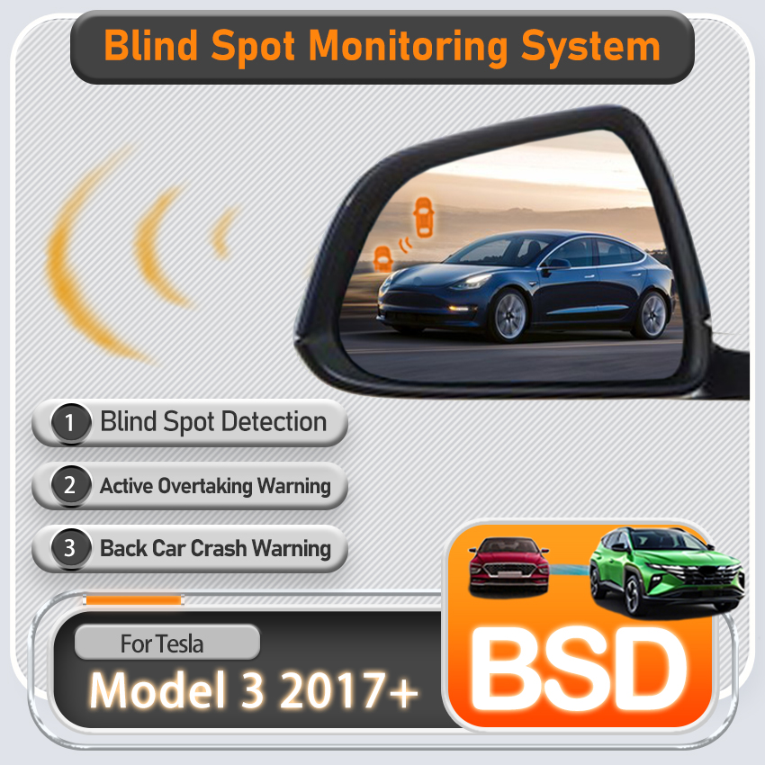 Blind Spot Detection System 24Ghz Radar - Tesla Model 3 2017~2024 2025 için