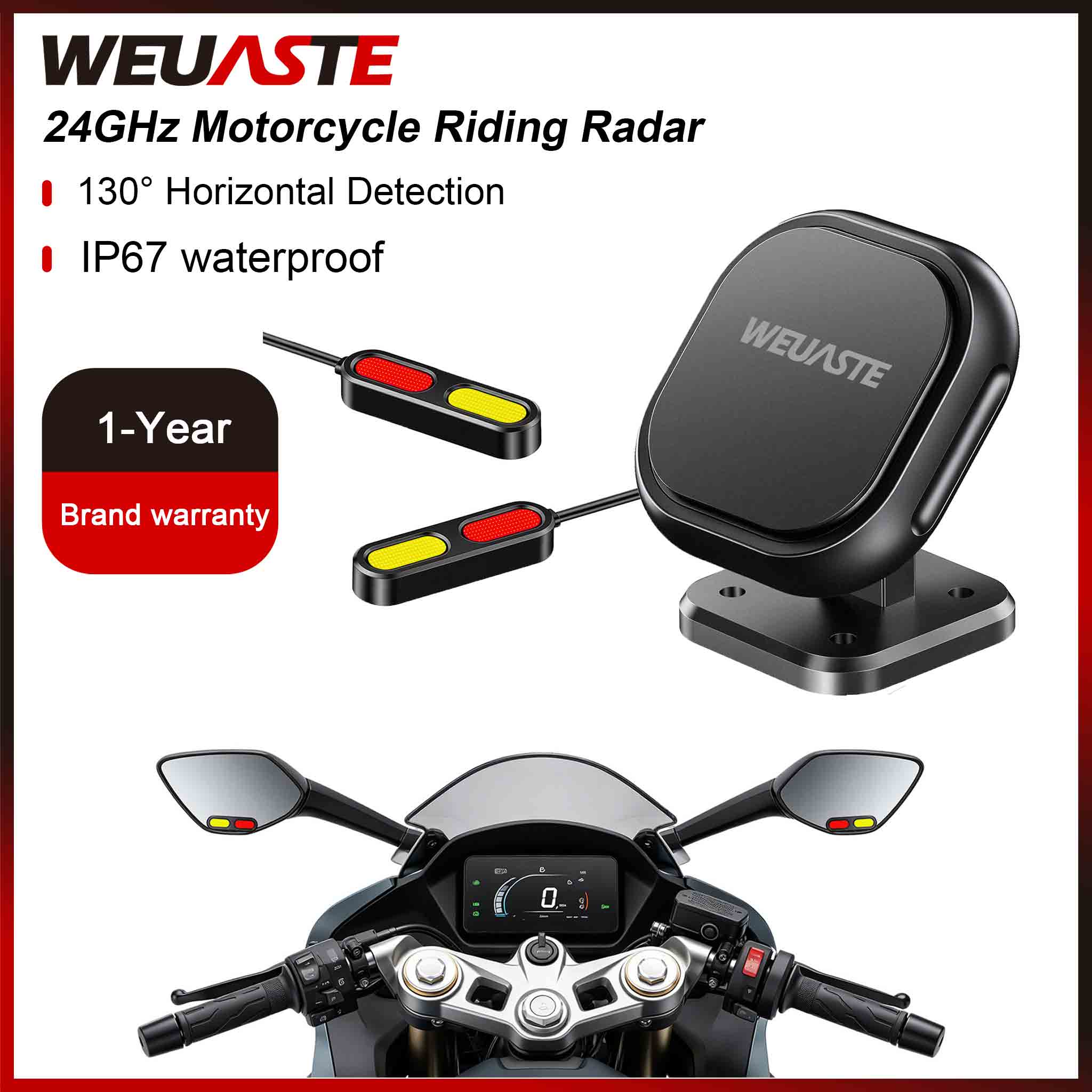 Blind Spot Detection System 24Ghz Radar - WEUASTE 24GHz Radar BSD01 Motosiklet BSD