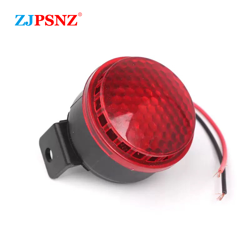 Car Warning Buzzer Alarm Speaker Beeper - Ters Yön Alarmı, LED Işıklı, Araç