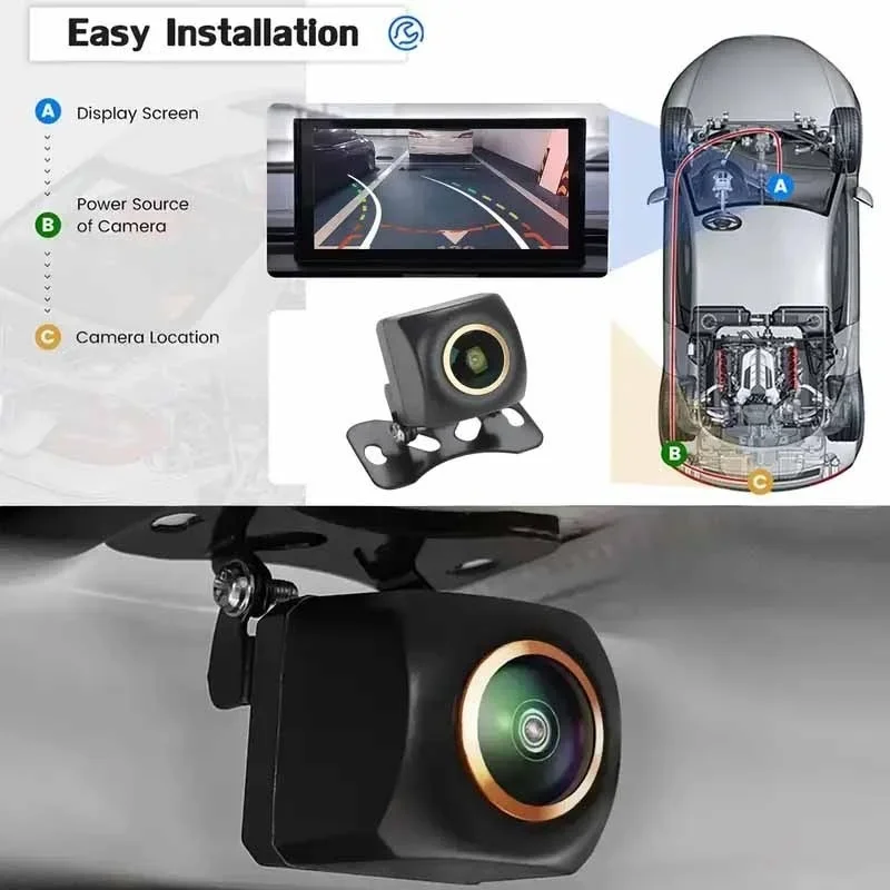 360 Degree Bird View Car Camera System - Dinamik Yörüngeye Sahip Balık Gözü Ters