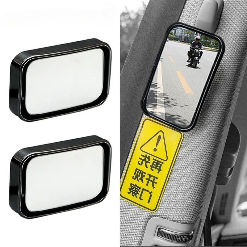 Blind Spot Mirror Wide Angle Convex 2Pcs - 2 Adet Arka Yolcu İçin HD