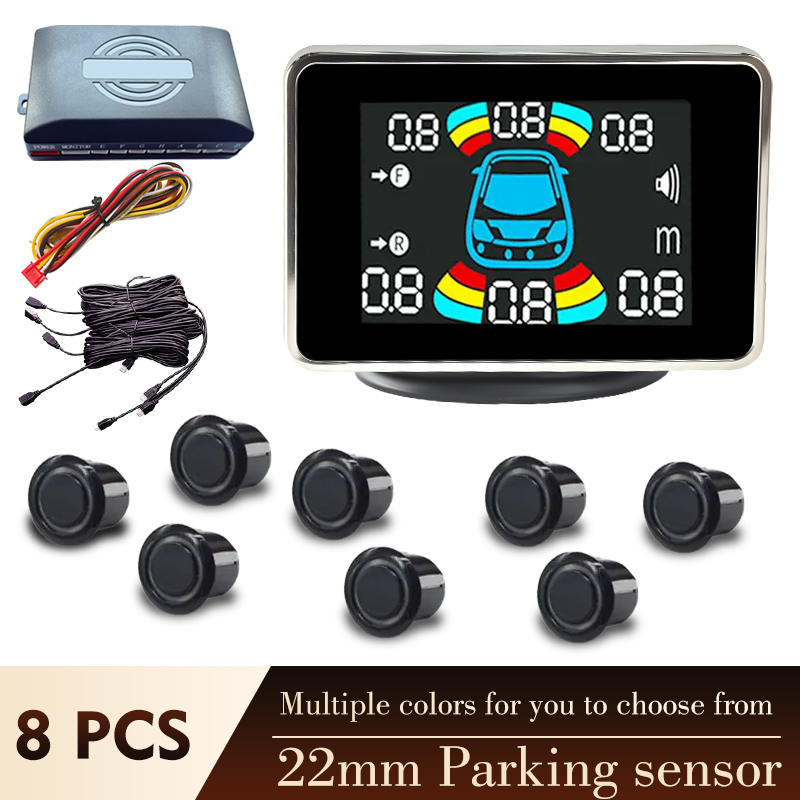 Car Parking Sensor 8 Sensor Front Rear - 8 Parktronic Park Sensörü Kiti, Geri