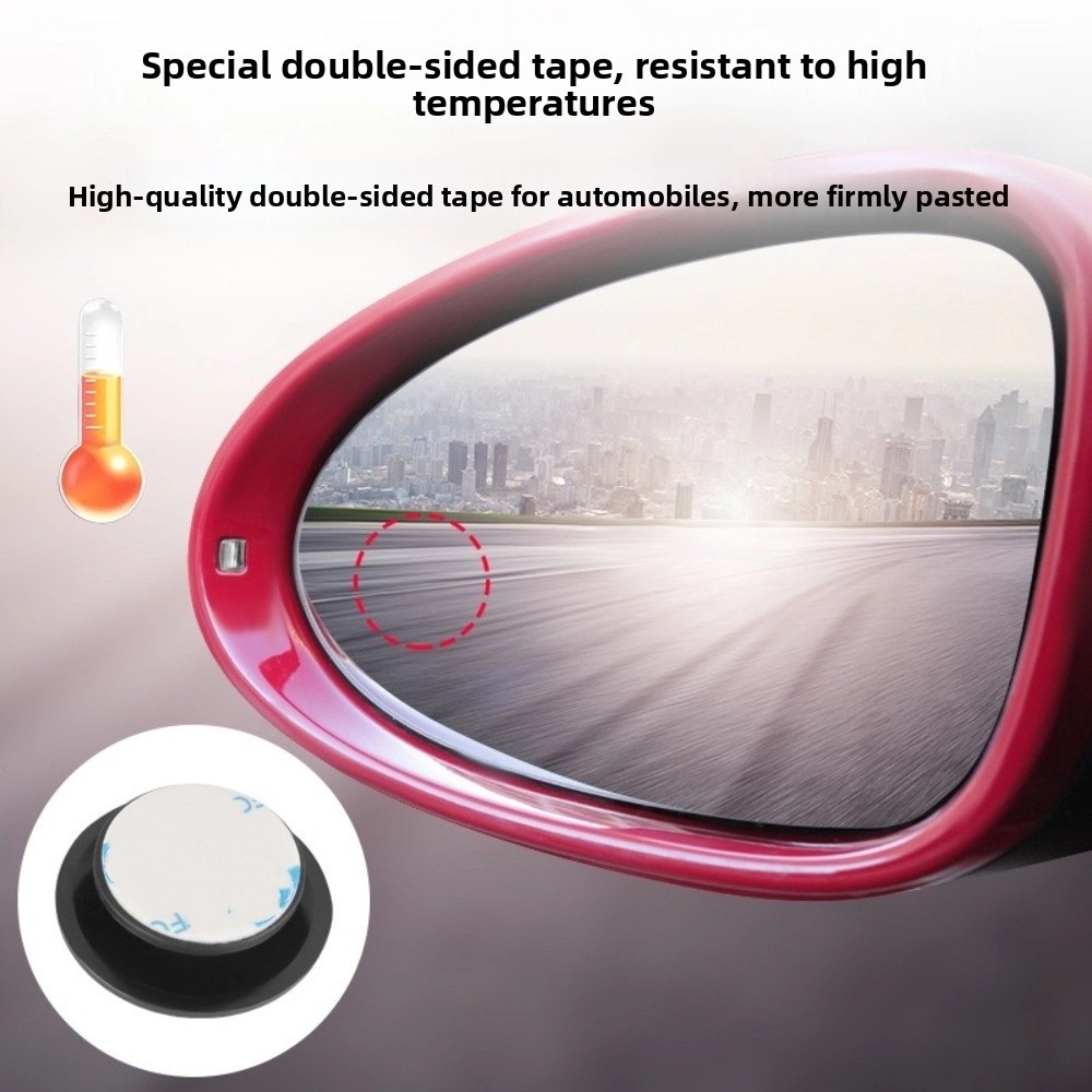 Blind Spot Mirror Wide Angle Convex 2Pcs - 2'li Set Çerçevesiz Tasarım Kör Nokta