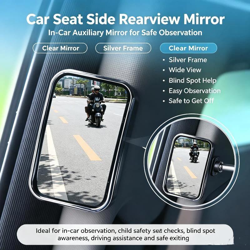 Blind Spot Mirror Wide Angle Convex 2Pcs - 2 adet Arka Yolcu İçin HD