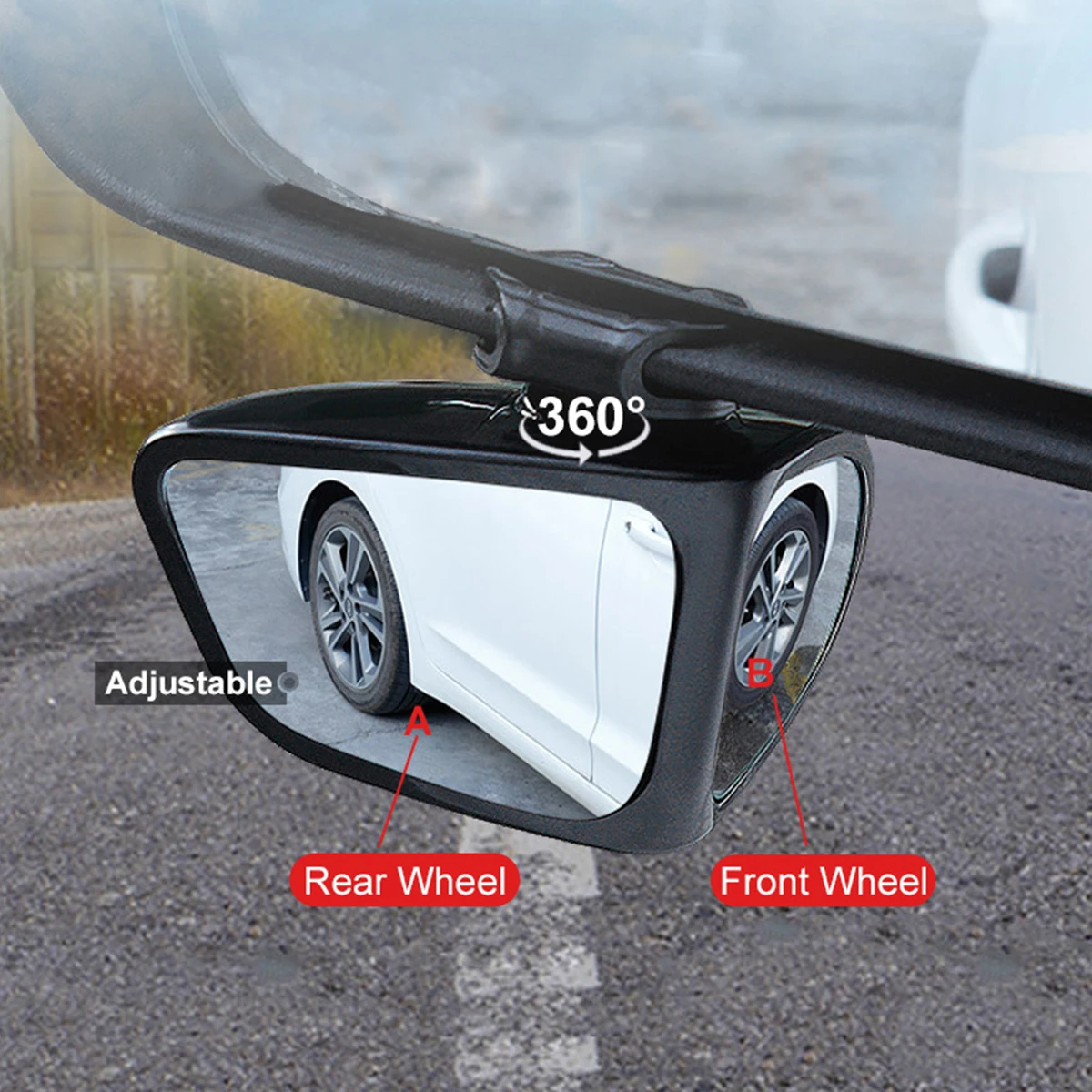 Blind Spot Mirror Wide Angle Convex 2Pcs - 2 Adet Araba Dikiz Aynaları 360