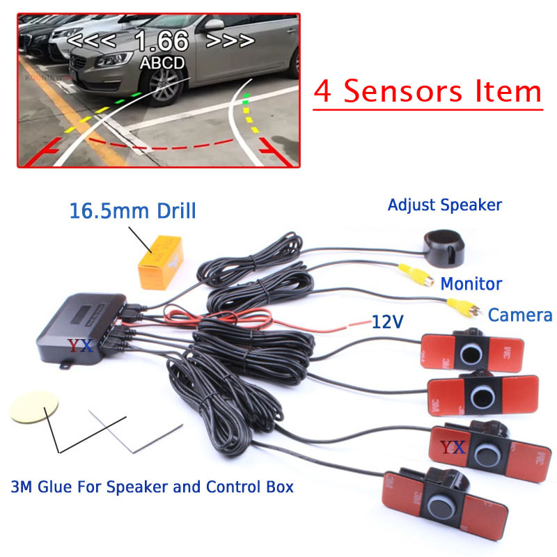 Kablosuz akıllı sistem park se - Car Parking Sensor 8 Sensor Front Rear incelemesi ve fiyatı