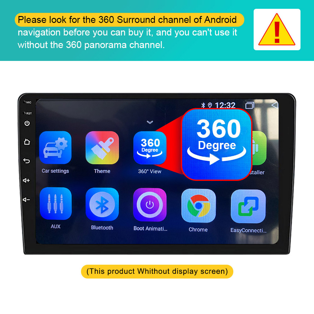 QMKJ 360 derece Surround kamer - 360 Degree Bird View Car Camera System incelemesi ve fiyatı