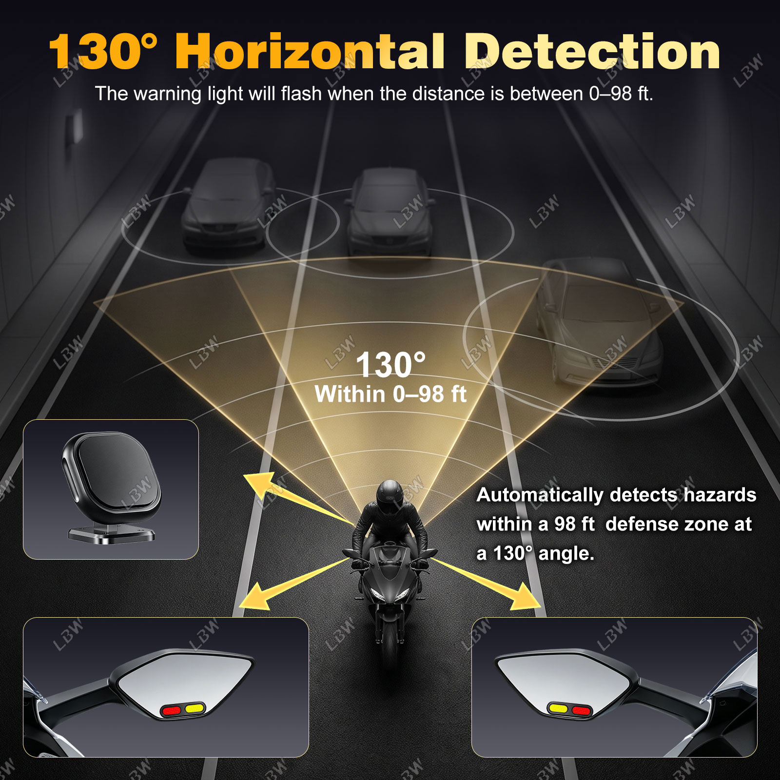 BSD01 Motosiklet BSD Güvenlik  - Blind Spot Detection System 24Ghz Radar incelemesi ve fiyatı