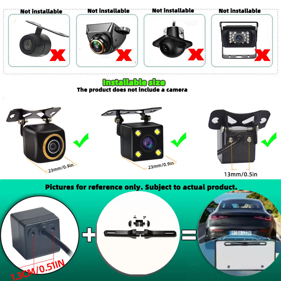 Geri Görüş Kamerası Plaka Brak - License Plate Backup Camera Frame Mount incelemesi ve fiyatı