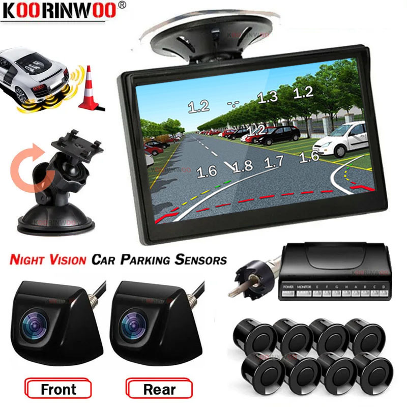 Koorinwoo Arabalar İçin Akıllı - Car Parking Sensor 8 Sensor Front Rear incelemesi ve fiyatı