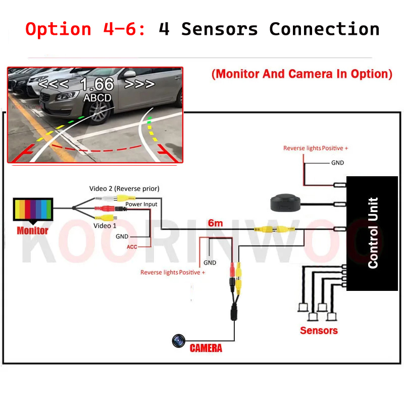 Koorinwoo Arabalar İçin Akıllı - Car Parking Sensor 8 Sensor Front Rear incelemesi ve fiyatı